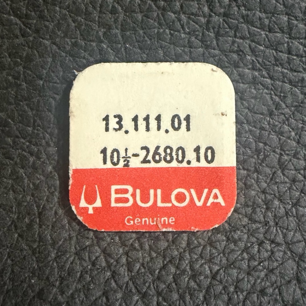 NOS Bulova Watch Part # 13.111.01/10 1/2 2680.10.  Authentic Bulova component.